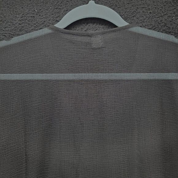 Fashque Womens Blouse Black Size Medium 100% Polyester Long Sleeve Pullover - Picture 12 of 12